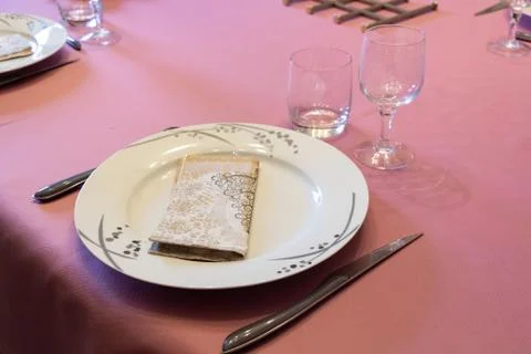 Place setting for a party Stock Photos