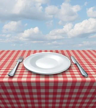 Place setting table Illustrazione stock
