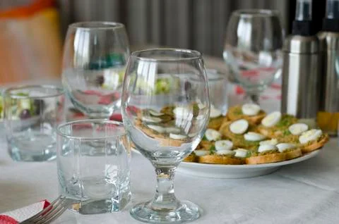 Place Setting at Table Stock Photos