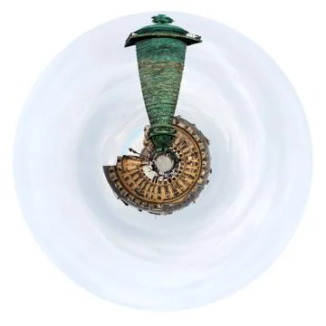 Place vendome with column in paris Stock-Illustration