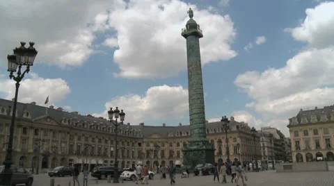 Place Vendome Timelapse 1 Stock Footage 7768636