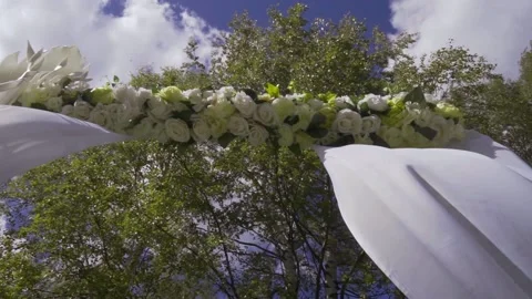 The place of the wedding celebration Stock Footage 163567241