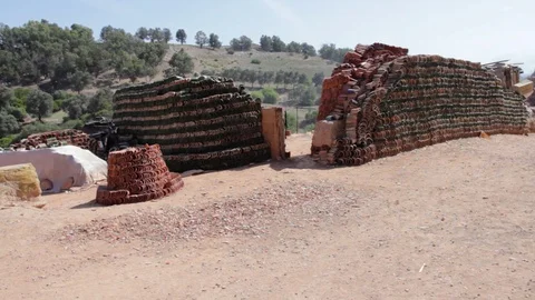 The place where the raw clay comes from Stock Footage 124590627