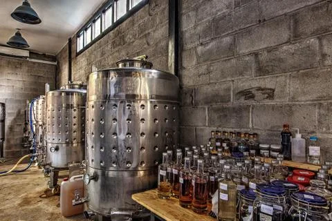 Place where the rum is brewed Stock Photos