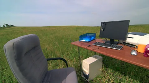 Place of work for telecommuter Stock Footage 39505218