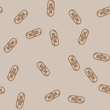 The placebo effect unsolved mystery line vector seamless pattern 스톡 일러스트