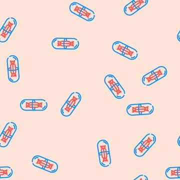 The placebo effect unsolved mystery vector seamless pattern Illustrazione stock