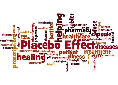 Placebo Effect, word cloud concept Stock Illustration