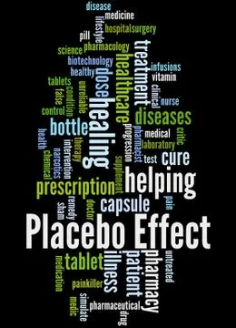 Placebo Effect, word cloud concept Stock Illustration