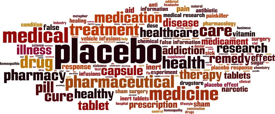 Placebo word cloud Stock Illustration