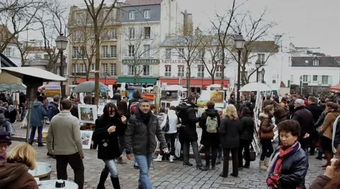 PlaceDuTertre1 with audio at 29.9fps Stock-Footage 43708173