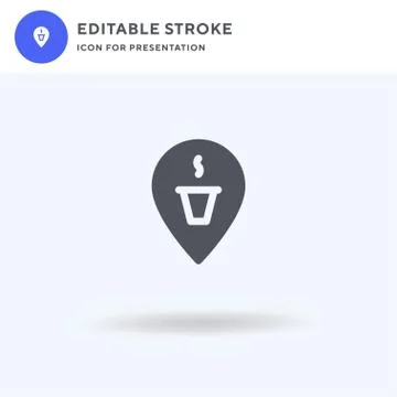 Placeholder icon vector, filled flat sign, solid pictogram isolated on white 库存插图