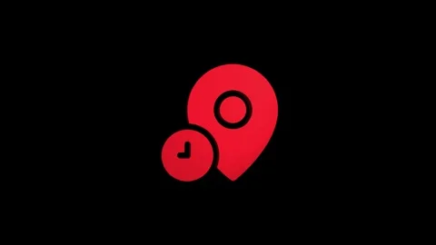 Placeholder location 3d pin map rotating animation spinning in background Stock Footage 313513753