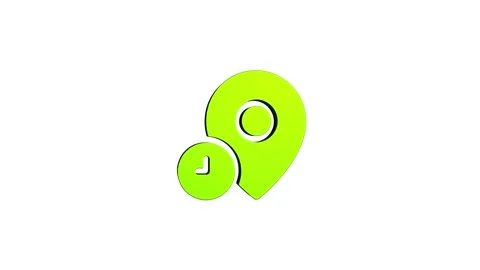 Placeholder location 3d pin map rotating animation spinning in background Stock Footage 313513763