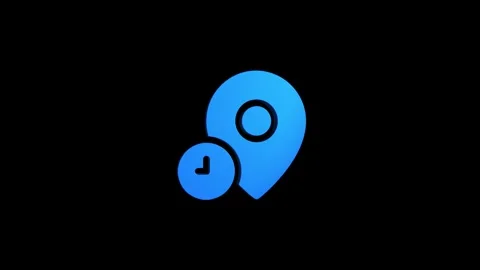 Placeholder location 3d pin map rotating animation spinning in background Stock Footage 313513769