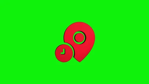 Placeholder location 3d pin map rotating animation spinning in background Stock Footage 313513772