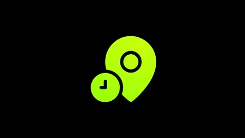 Placeholder location 3d pin map rotating animation spinning in background Stock Footage 313513773