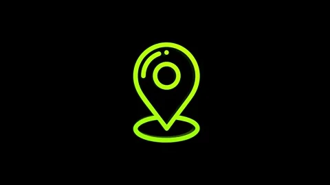 Placeholder location 3d pin map rotating animation spinning in background Video stock 313518037