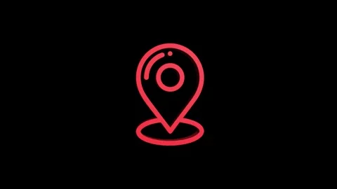 Placeholder location 3d pin map rotating animation spinning in background Video stock 313518044