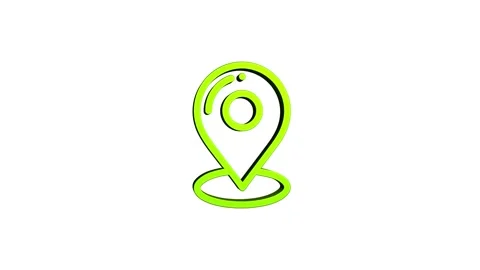 Placeholder location 3d pin map rotating animation spinning in background Video stock 313518045