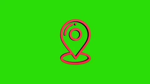 Placeholder location 3d pin map rotating animation spinning in background Video stock 313518058