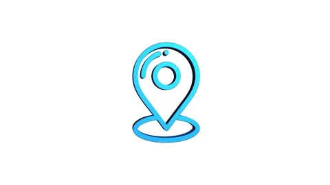 Placeholder location 3d pin map rotating animation spinning in background Video stock 313518067