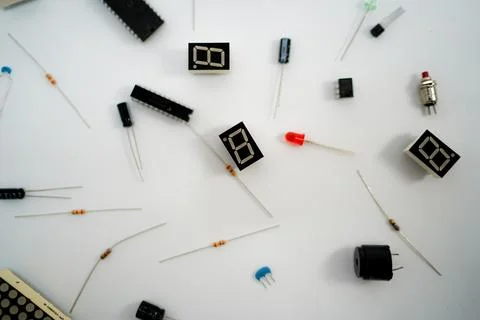 Placement of electronic components Stock Photos