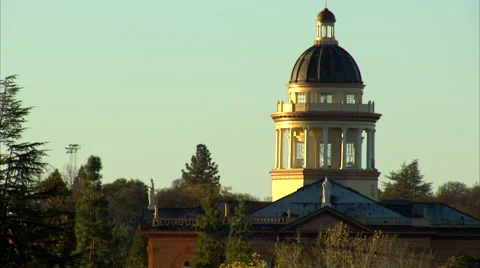 Placer County Courthouse Stat Justified Right Video stock 41780926