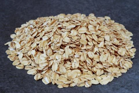 Placer of oatmeal Stock Photos