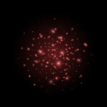 Placer rose gold gradient glitter confetti with lights on black background... Stock-Illustration