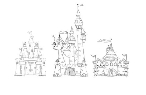 Places and architecture Stock Illustration
