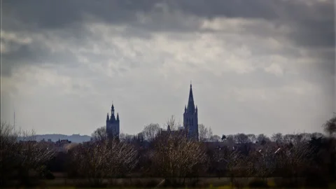 Places of First World War : Ypres Salient landscape Stock Footage 89799295