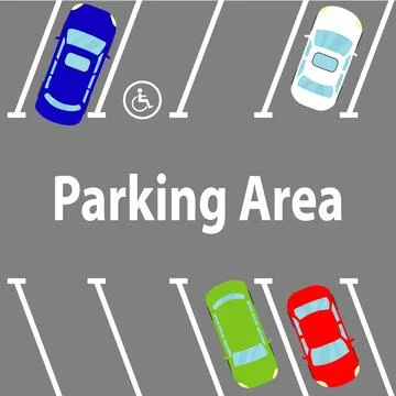 Places of parking Ilustração Stock