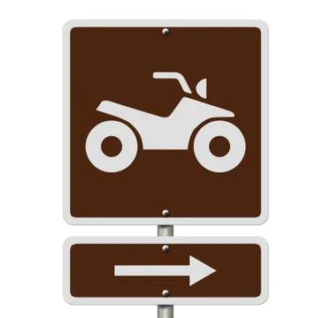 Places to ride atv Stock Illustration
