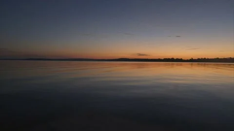 Placid peaceful lake Stock Footage 232870448