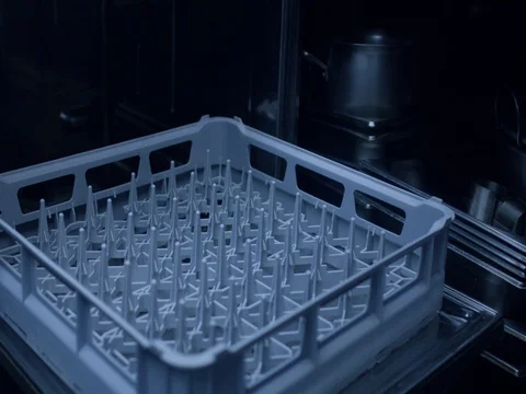 Placing dishes in dishwasher Stock Footage 78374146