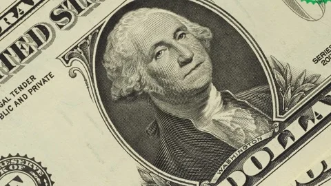 Placing One Dollar Bills Video stock 346179754