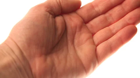 Placing pills in a hand Video stock 32243452