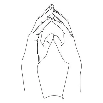 Placing your hands in a steeple gesture show domination to others signals sin Stock Illustration