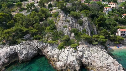 Plage des Pissarelles Stock Footage 343428949