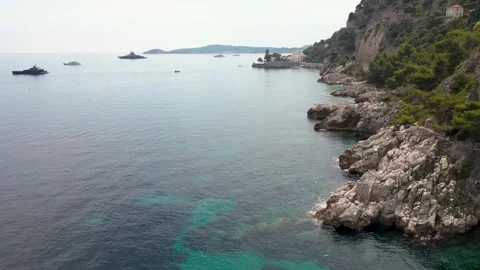 Plage des Pissarelles Video stock 343429129