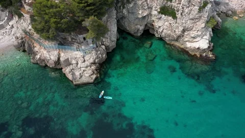 Plage des Pissarelles Stock-Footage 343437423