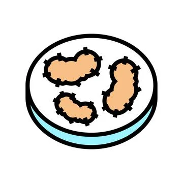 Plague bacteria color icon vector illustration イラスト素材