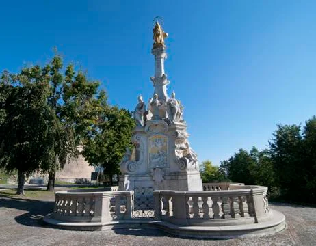 Plague column in nitra Stock Photos