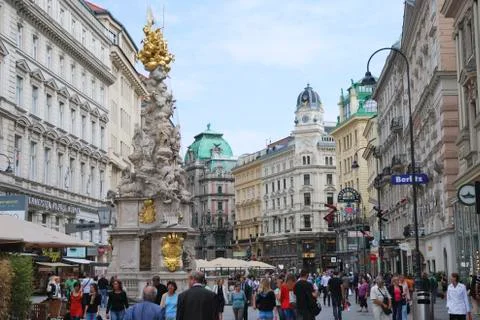 Plague Column In Vienna Stock Photos