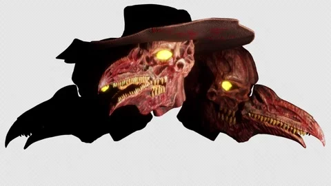 Plague Doctor VJ Loop Stock Footage 241720140