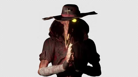 Plague Doctor VJ Loop Stock Footage 241720261