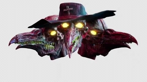 Plague Doctor VJ Loop Stock Footage 241720270