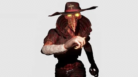 Plague Doctor VJ Loop Stock Footage 241828813