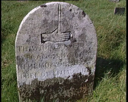 Plague Gravestone Stock Footage 686417